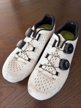 TREK White Cycling Shoes with BOA Closure